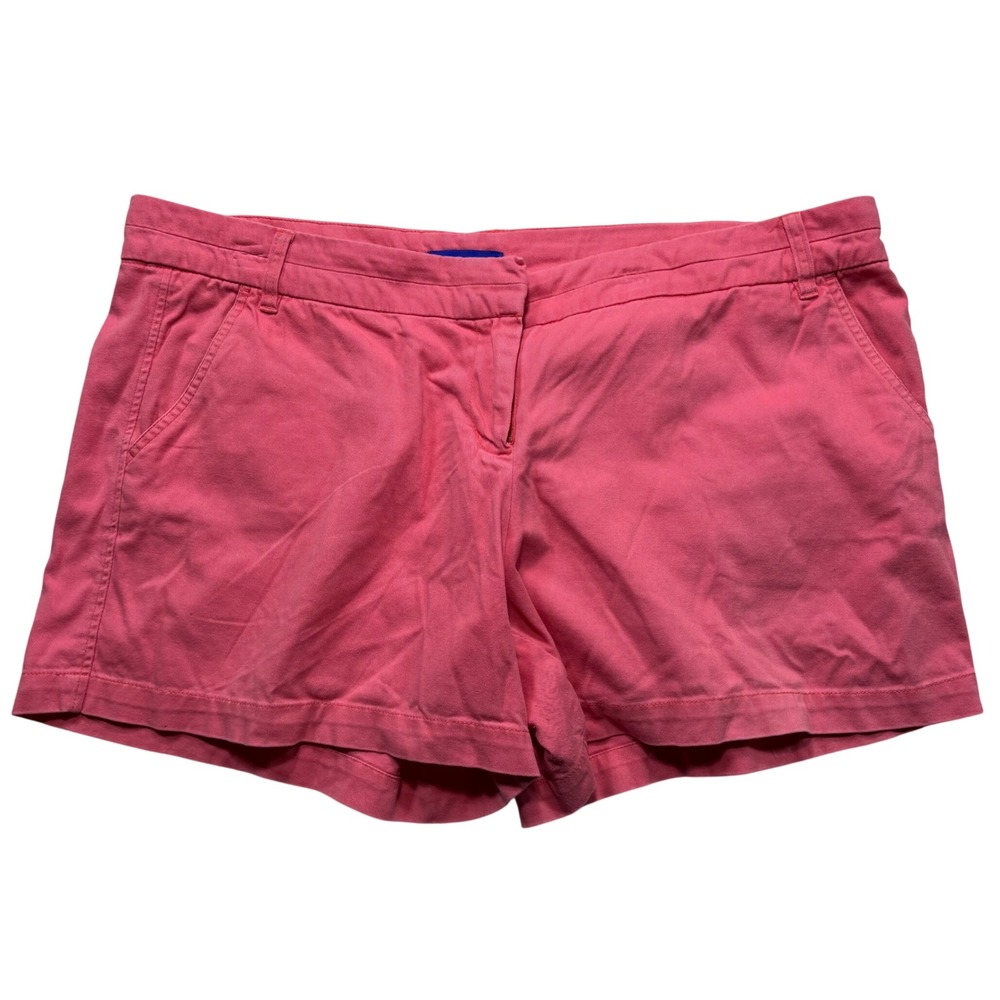 Simply Styled Sears Pink Chino‎ Shorts Womens SZ 14 Cotton Twill Mid Rise #538